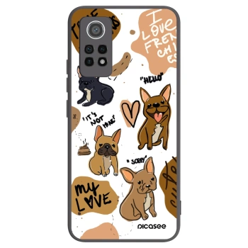 Picasee silikonový černý obal pro Xiaomi Redmi Note 12 Pro 4G - Frenchies