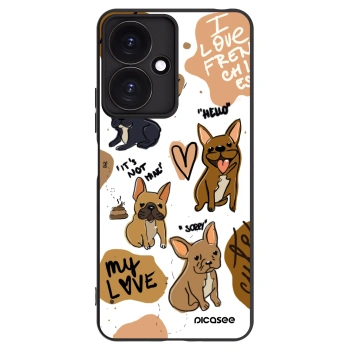 Picasee silikonový černý obal pro Xiaomi Redmi 13C 5G - Frenchies