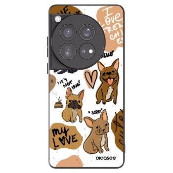 Picasee silikonový černý obal pro OnePlus 12 5G - Frenchies