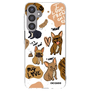 Picasee silikonový průhledný obal pro Samsung Galaxy A16 5G - Frenchies