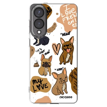 Picasee silikonový průhledný obal pro Samsung Galaxy S25 Edge 5G - Frenchies