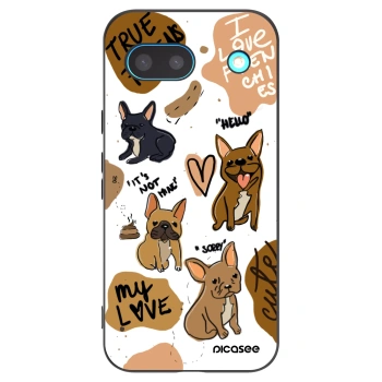 Picasee silikonový černý obal pro Google Pixel 8a - Frenchies