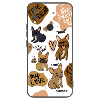 Picasee silikonový černý obal pro Xiaomi Redmi Note 7 - Frenchies