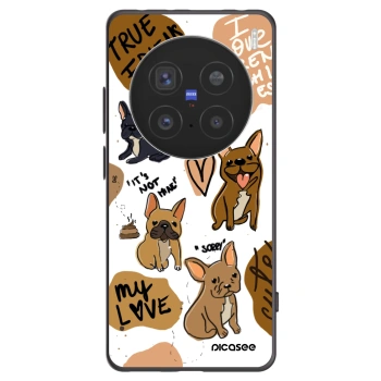 Picasee silikonový černý obal pro Vivo X200 Pro - Frenchies