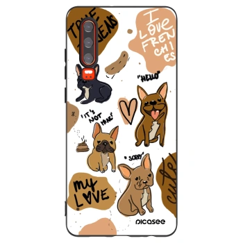 Picasee silikonový černý obal pro Huawei P30 - Frenchies