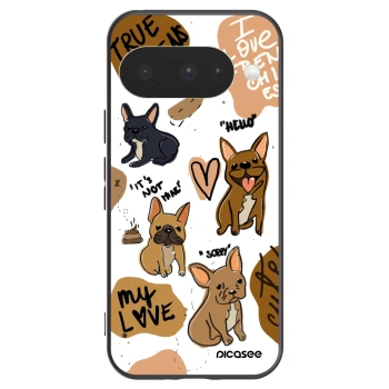 Picasee silikonový černý obal pro Google Pixel 10 - Frenchies