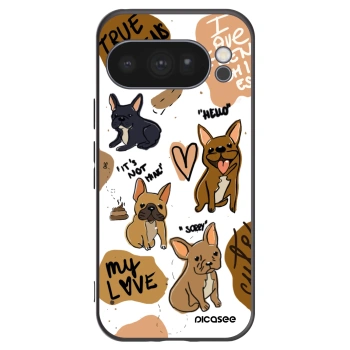 Picasee silikonový černý obal pro Google Pixel 10 Pro - Frenchies