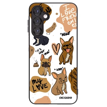 Picasee silikonový černý obal pro Samsung Galaxy A16 4G - Frenchies
