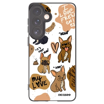 Picasee silikonový černý obal pro Samsung Galaxy S26+ - Frenchies