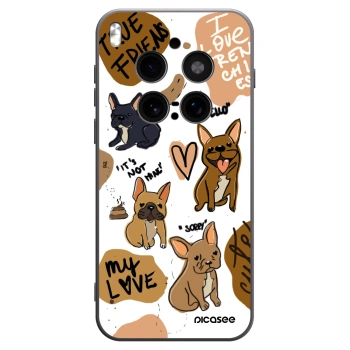 Picasee silikonový černý obal pro Vivo X300 Pro - Frenchies