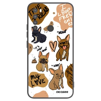 Picasee silikonový černý obal pro Xiaomi Redmi Note 8 - Frenchies