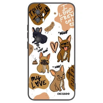 Picasee silikonový černý obal pro Xiaomi Mi Note 10 (Pro) - Frenchies