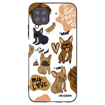 Picasee silikonový černý obal pro Huawei P40 Lite - Frenchies