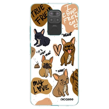 Picasee silikonový černý obal pro Xiaomi Redmi Note 9 - Frenchies