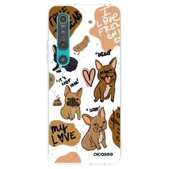 Picasee silikonový průhledný obal pro Xiaomi Mi 10 - Frenchies