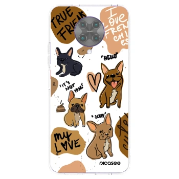 Picasee silikonový průhledný obal pro Xiaomi Poco F2 Pro - Frenchies