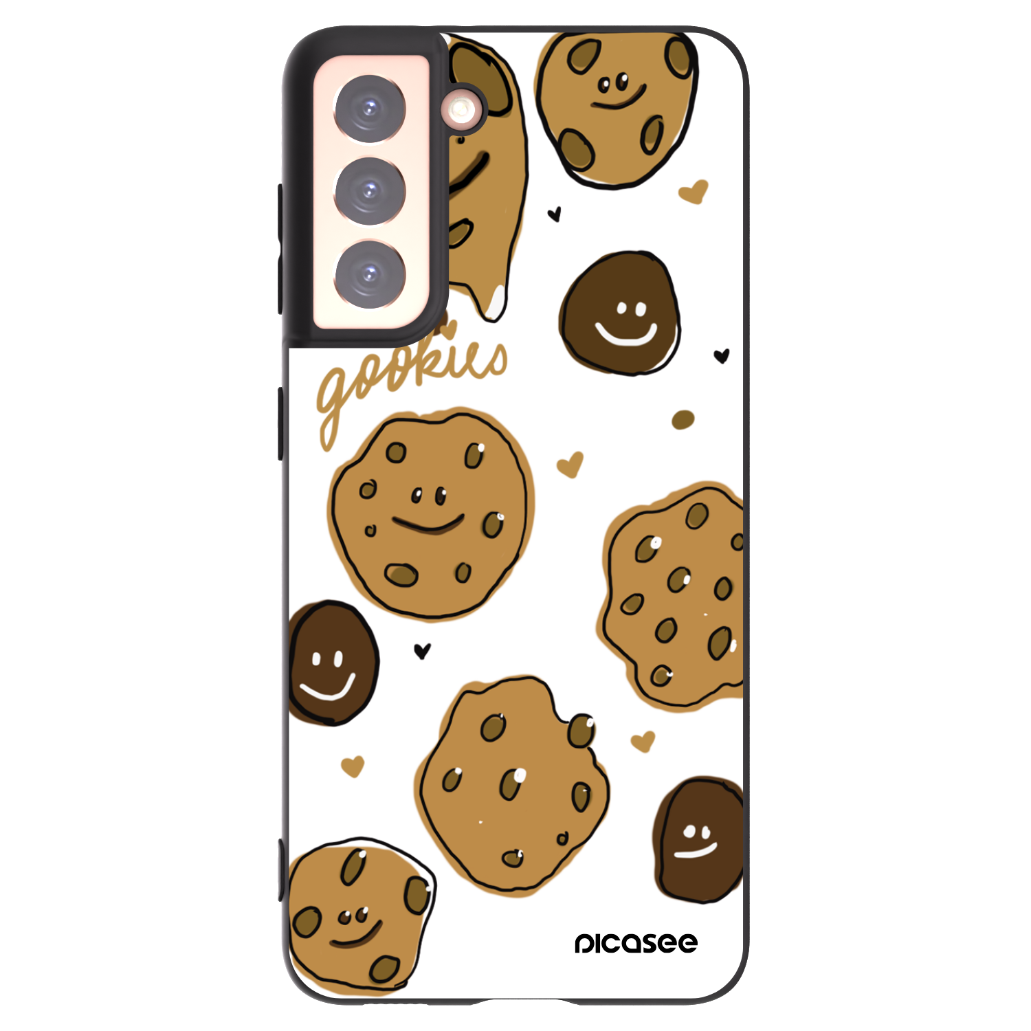 Picasee silikonový černý obal pro Samsung Galaxy S21 5G G991B - Gookies