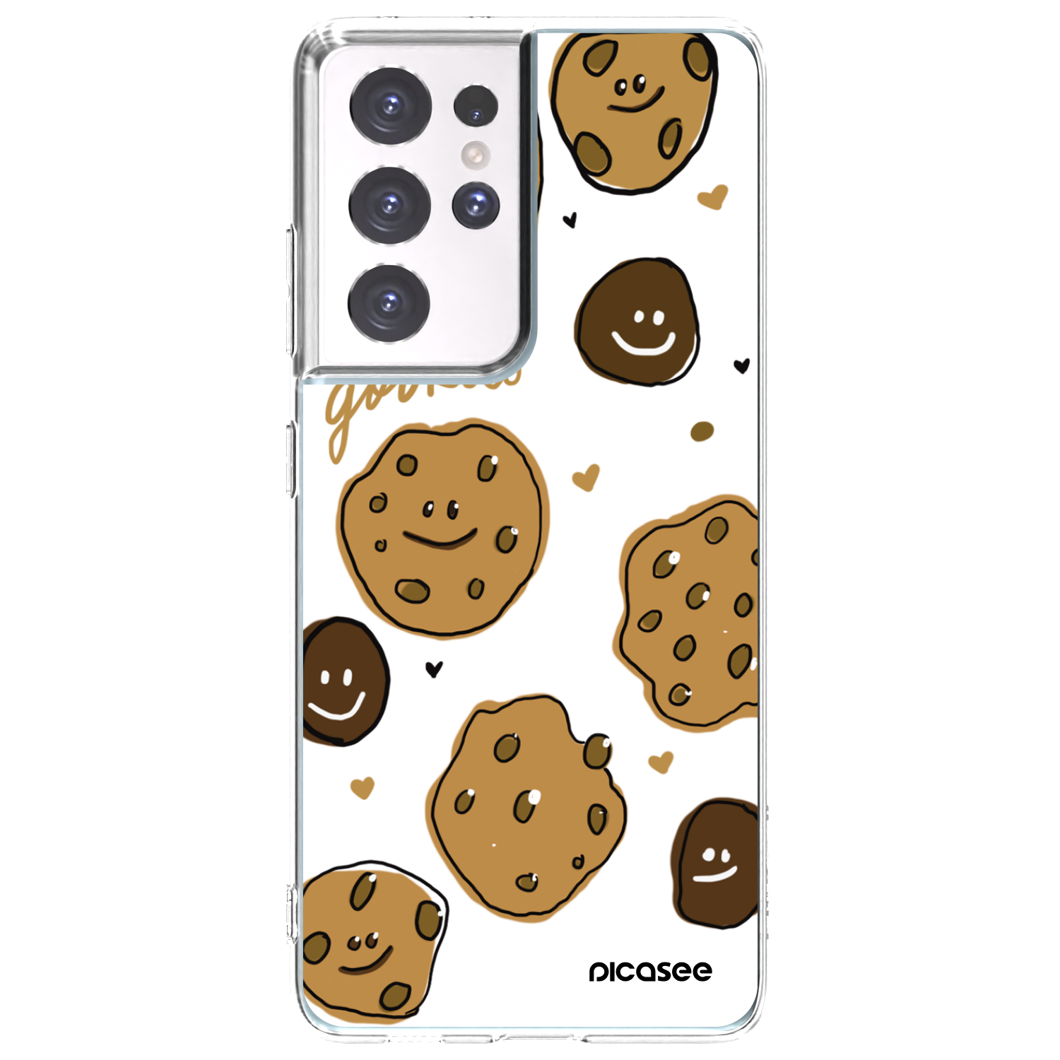 Picasee silikonový průhledný obal pro Samsung Galaxy S21 Ultra 5G G998B - Gookies