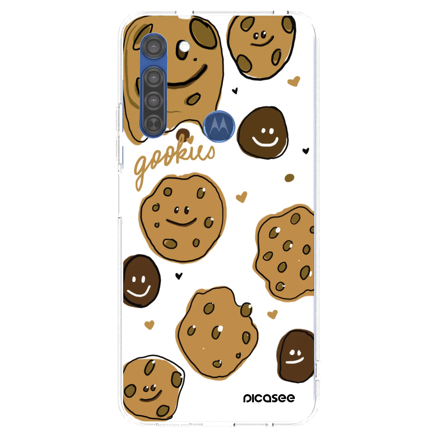 Picasee silikonový průhledný obal pro Motorola Moto G8 - Gookies