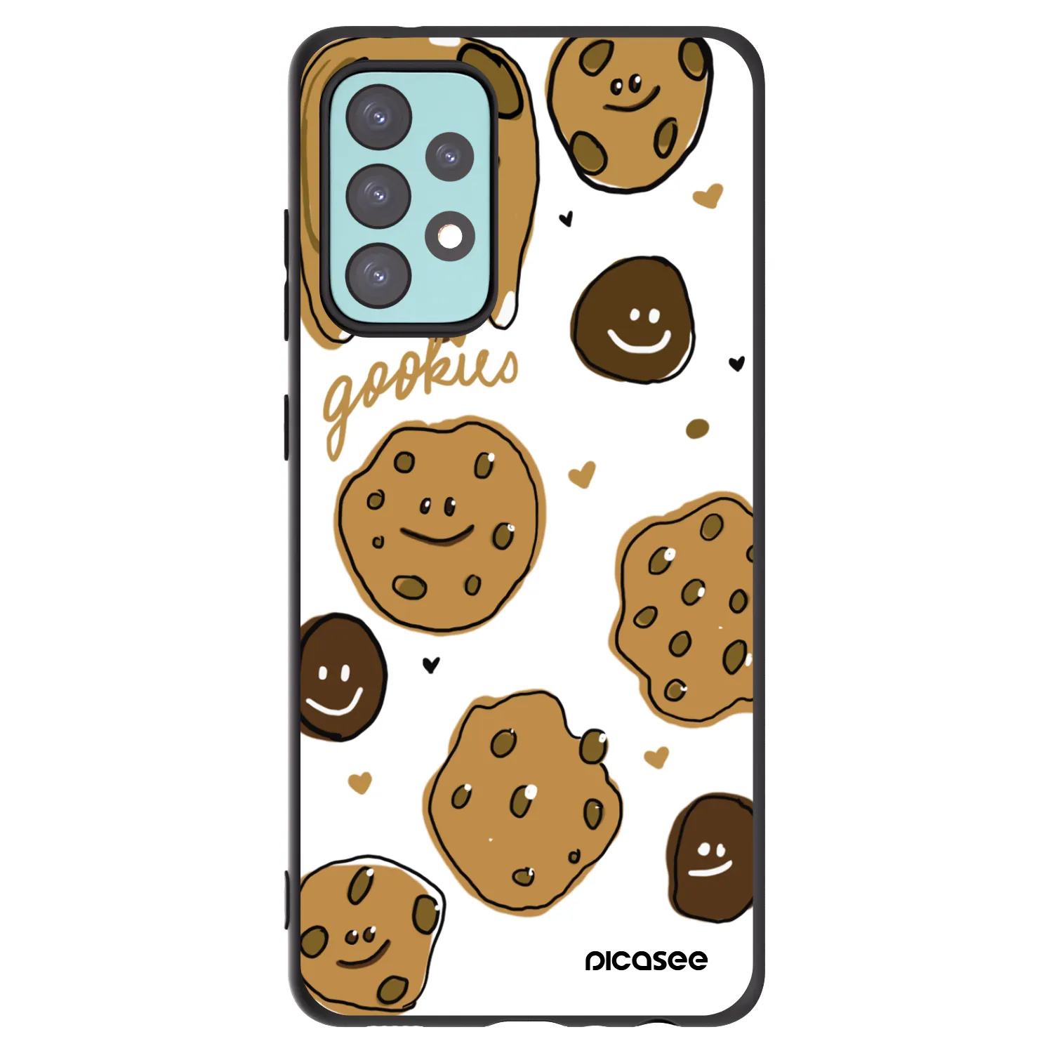 Picasee silikonový černý obal pro Samsung Galaxy A72 A725F - Gookies
