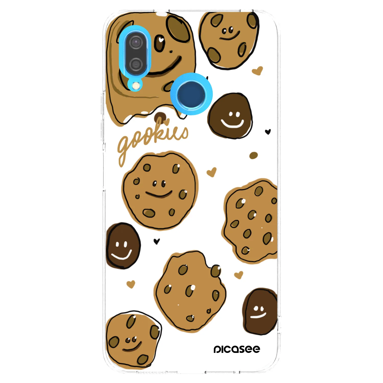 Picasee silikonový průhledný obal pro Huawei P20 Lite - Gookies
