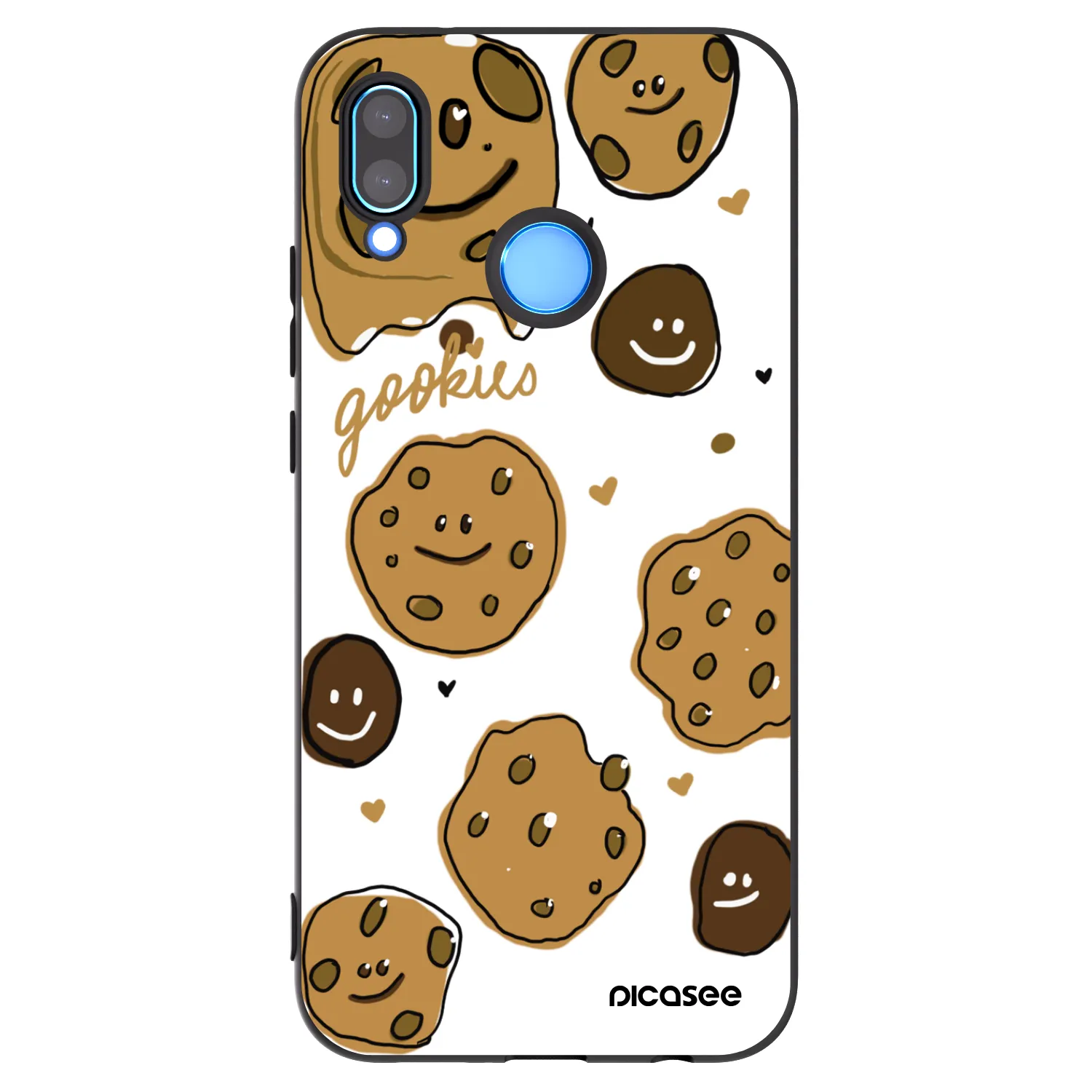 Picasee silikonový černý obal pro Huawei P20 Lite - Gookies