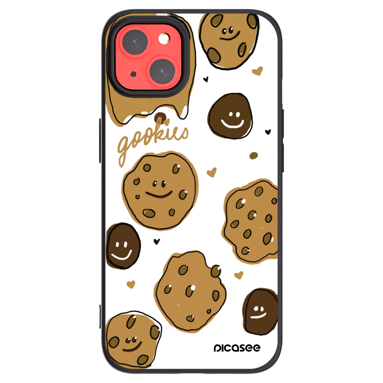 Picasee silikonový černý obal pro Apple iPhone 13 - Gookies