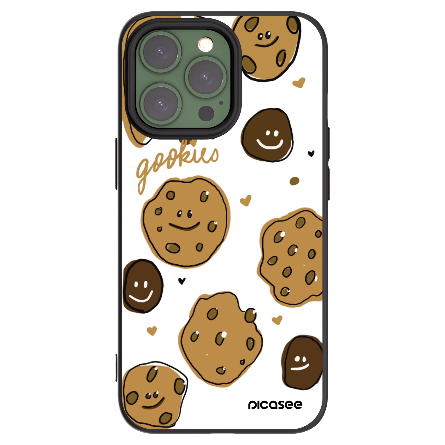 Picasee silikonový černý obal pro Apple iPhone 13 Pro - Gookies