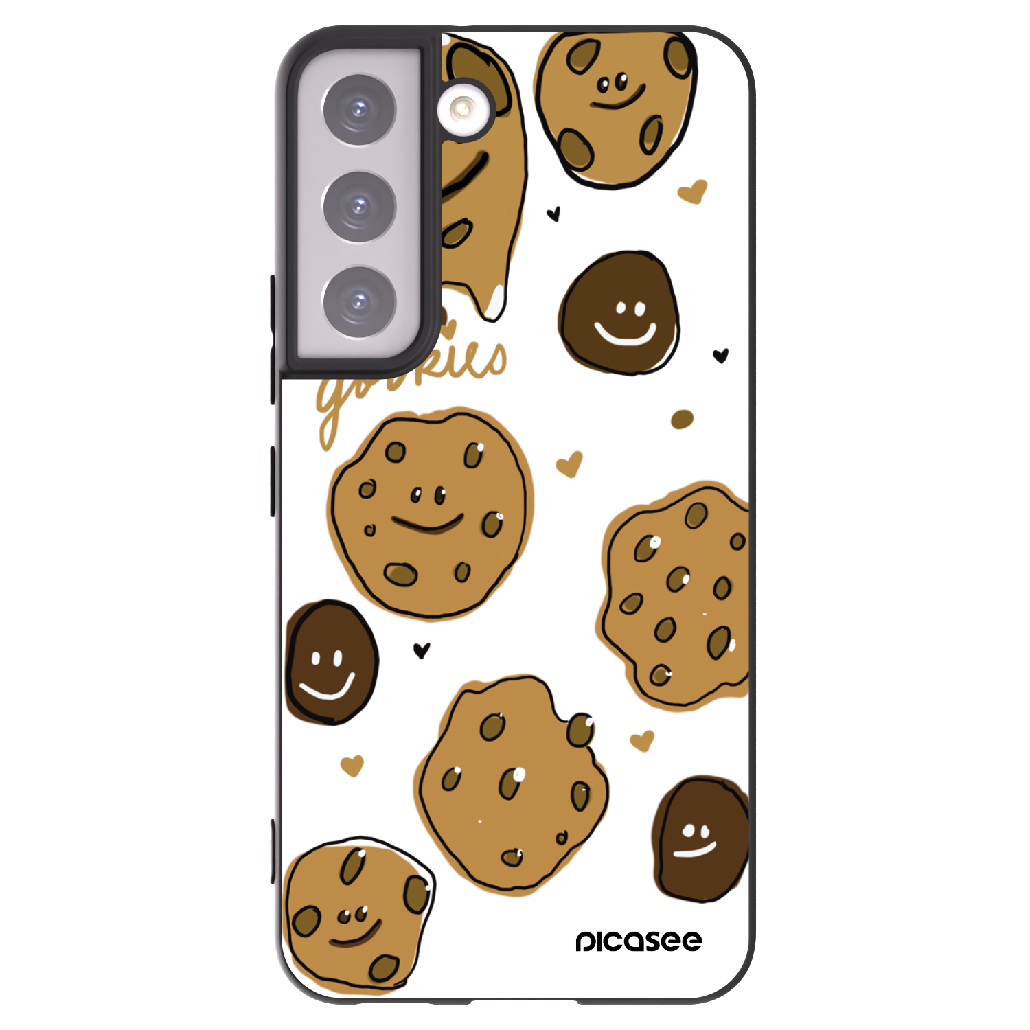 Picasee silikonový černý obal pro Samsung Galaxy S22 5G - Gookies