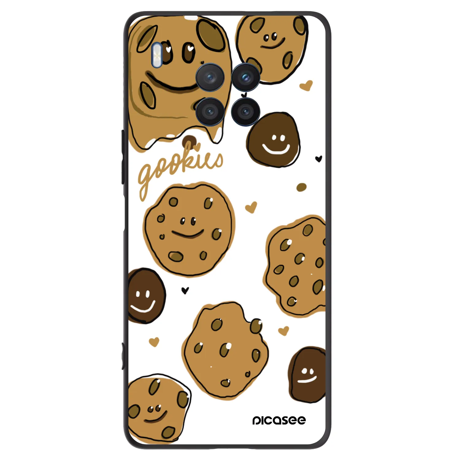 Picasee silikonový černý obal pro Honor 50 Lite - Gookies