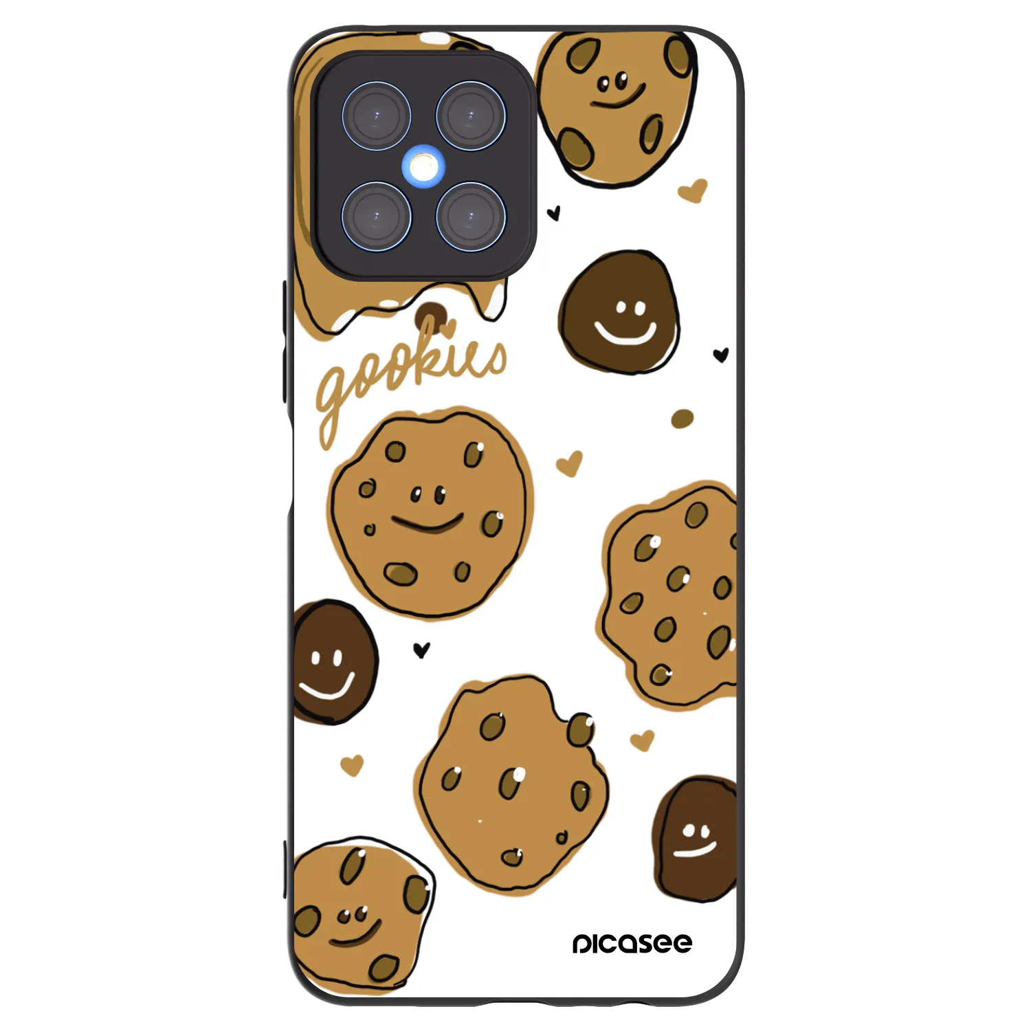 Picasee silikonový černý obal pro Honor X8 4G - Gookies