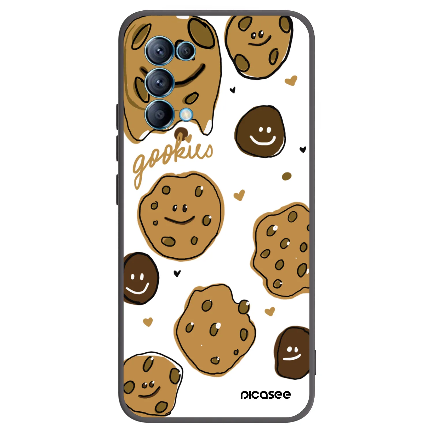 Picasee silikonový černý obal pro OPPO Reno 5 5G - Gookies