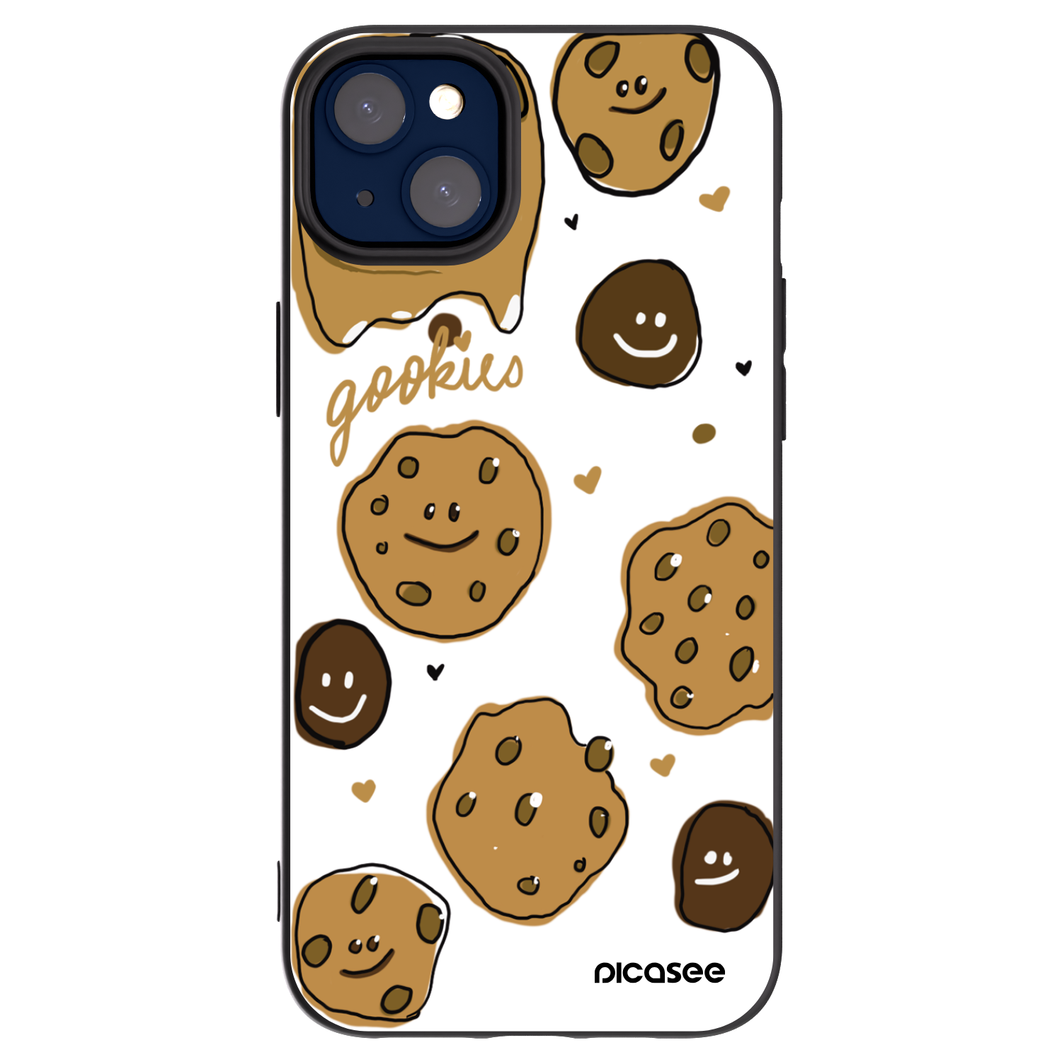 Picasee silikonový černý obal pro Apple iPhone 14 Plus - Gookies