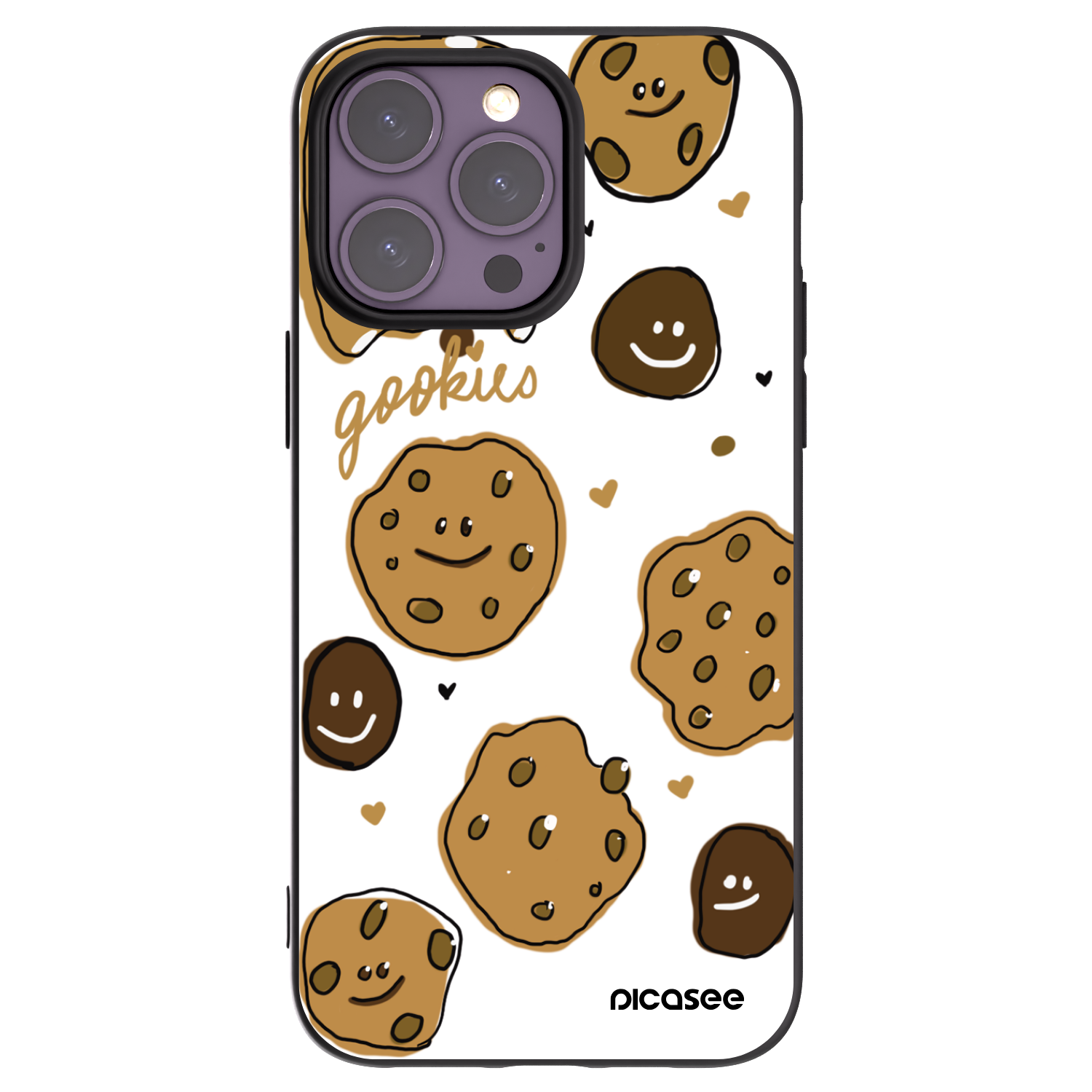 Picasee silikonový černý obal pro Apple iPhone 14 Pro Max - Gookies