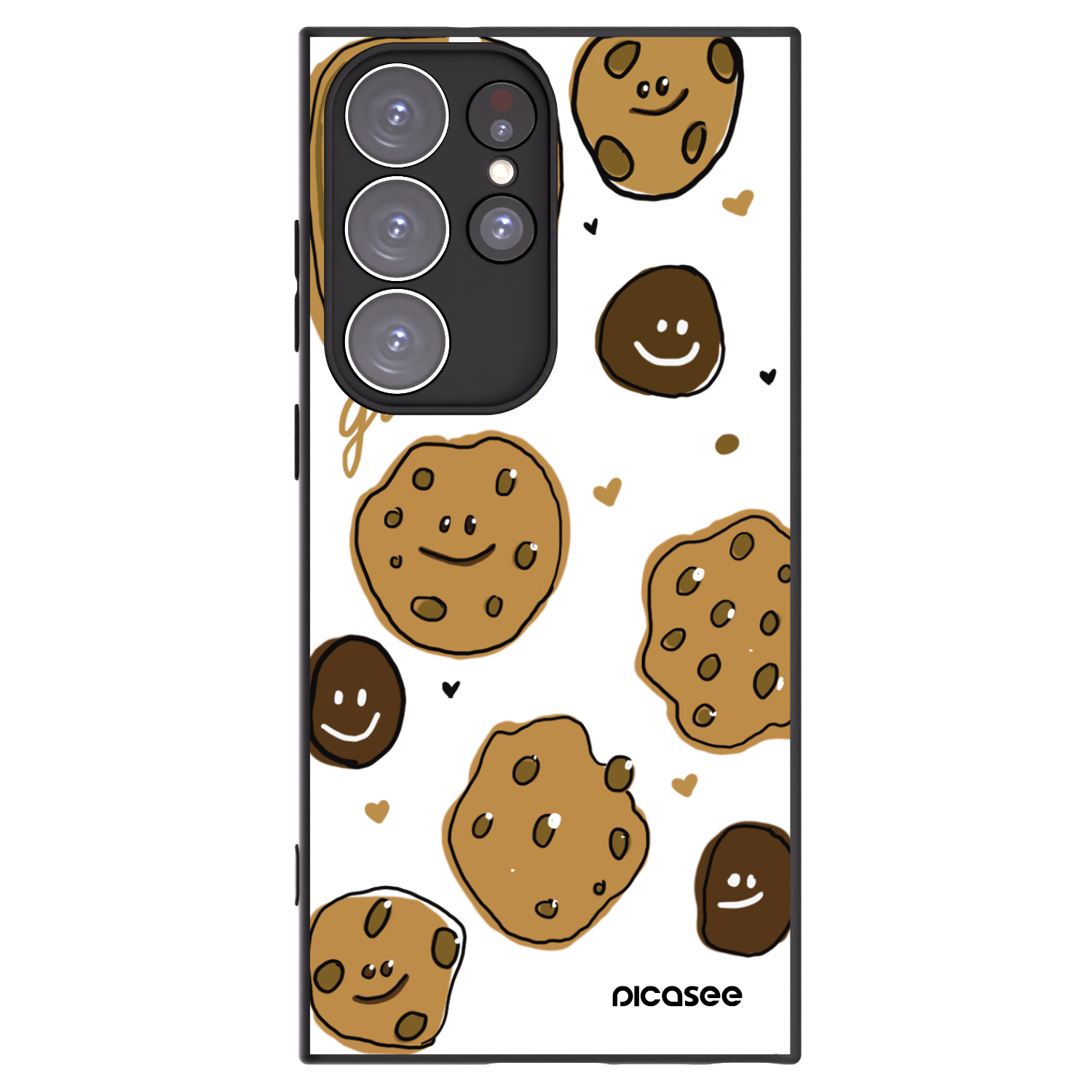 Picasee silikonový černý obal pro Samsung Galaxy S23 Ultra 5G - Gookies