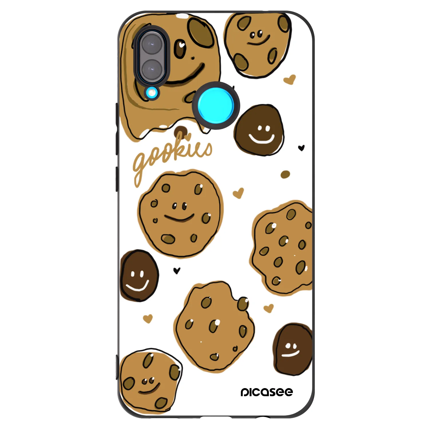 Picasee silikonový černý obal pro Huawei Nova 3 - Gookies