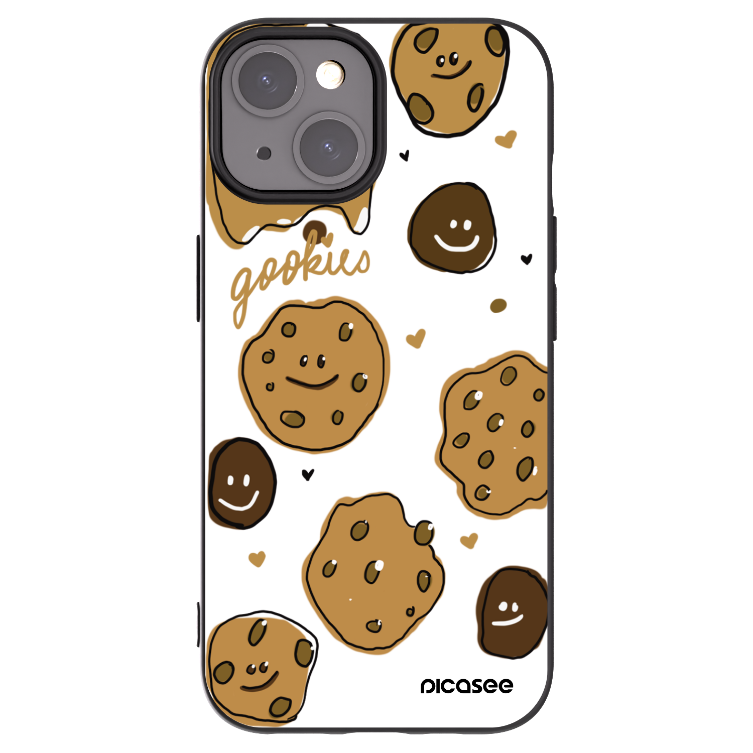 Picasee silikonový černý obal pro Apple iPhone 15 - Gookies