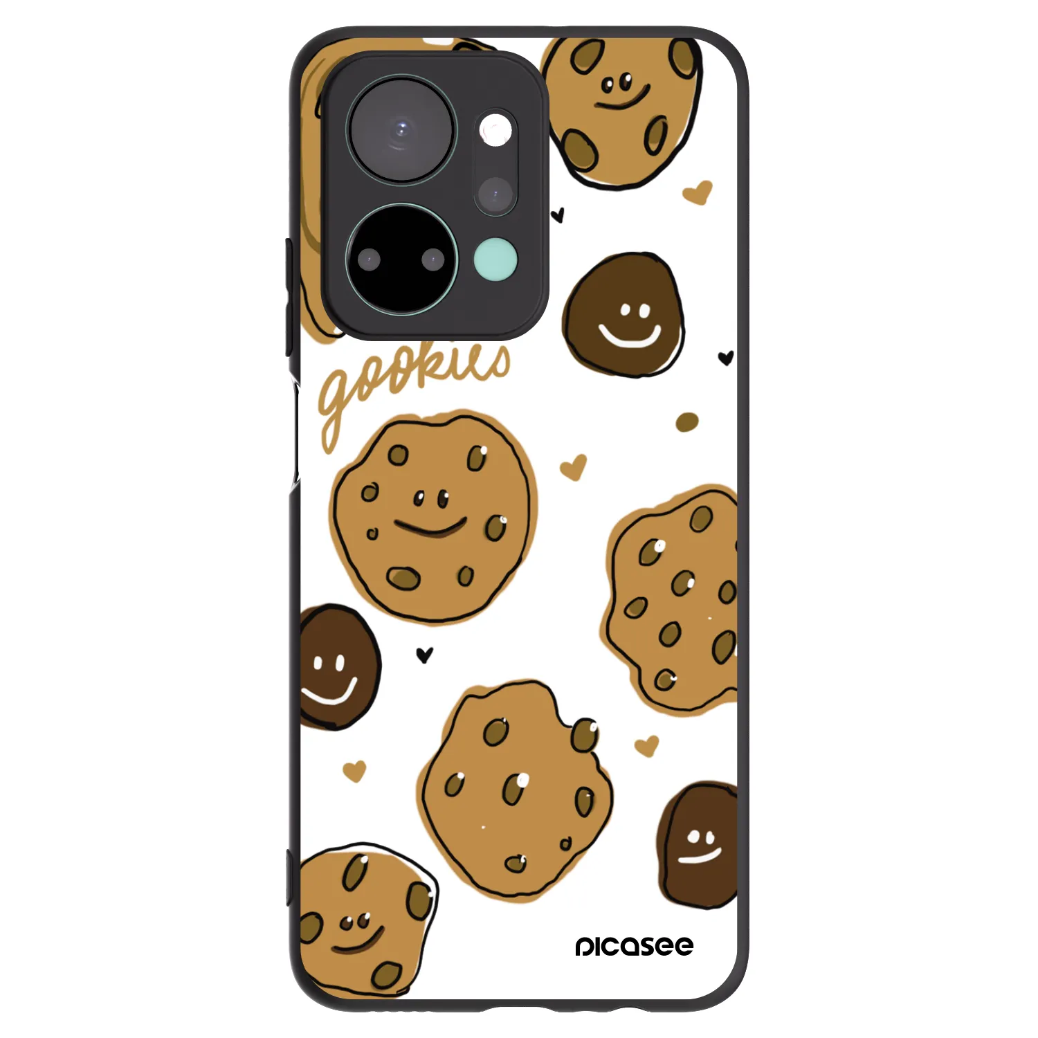 Picasee silikonový černý obal pro Honor X7a - Gookies