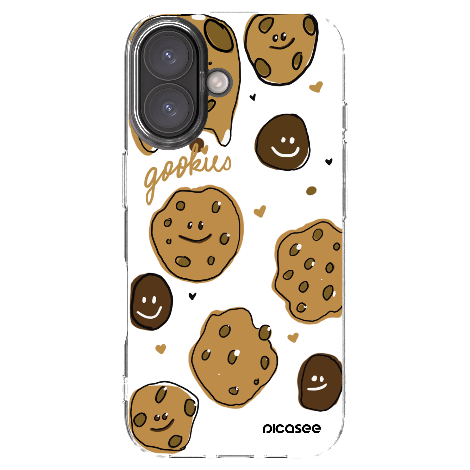 Picasee silikonový průhledný obal pro Apple iPhone 16 - Gookies