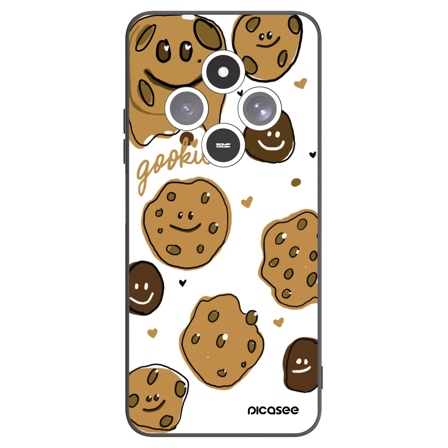 Picasee silikonový černý obal pro Xiaomi Redmi 14C - Gookies