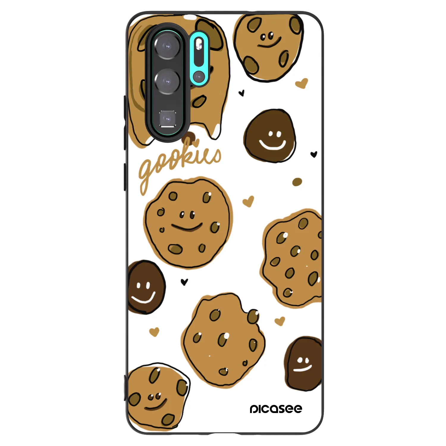 Picasee silikonový černý obal pro Huawei P30 Pro - Gookies