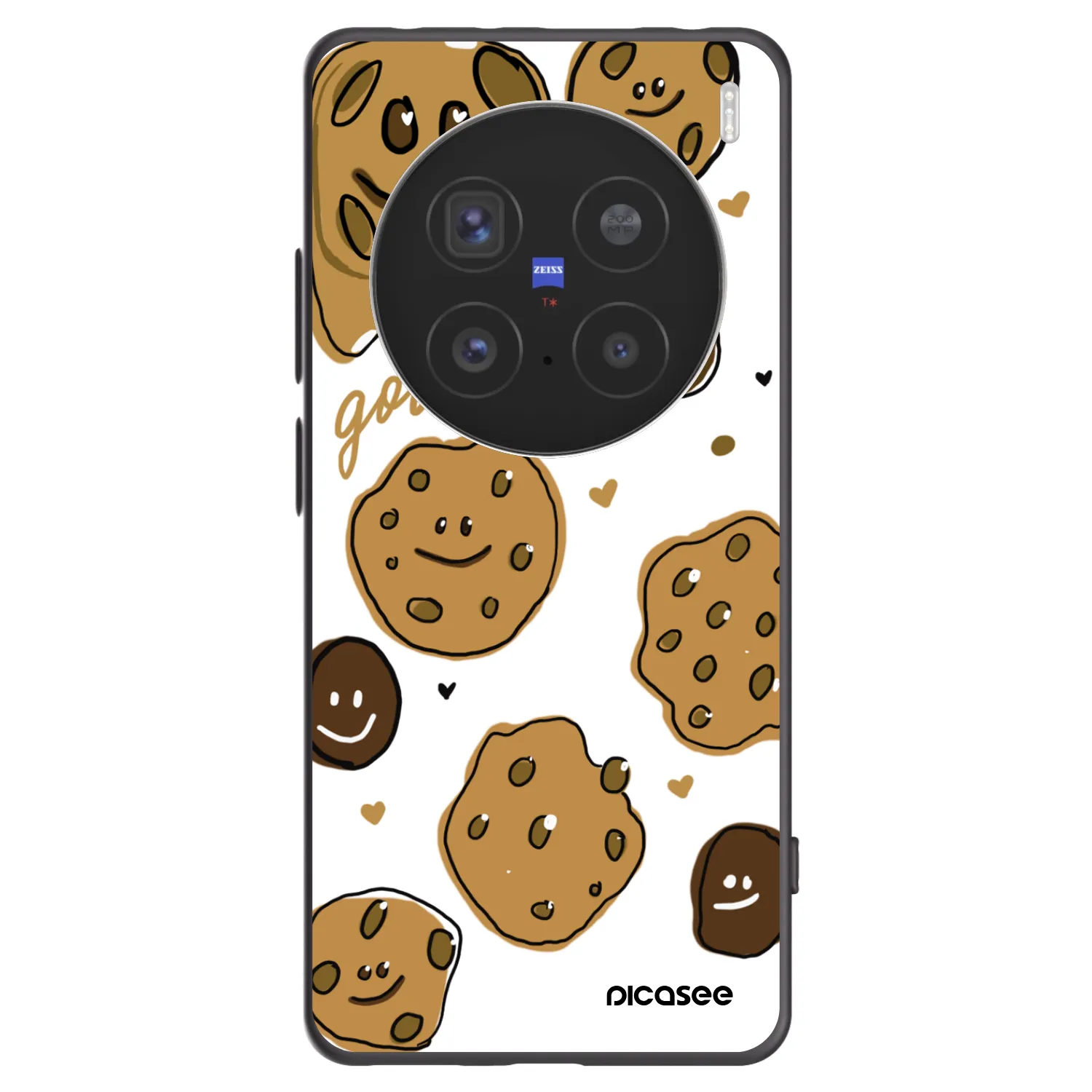 Picasee silikonový černý obal pro Vivo X200 Pro - Gookies