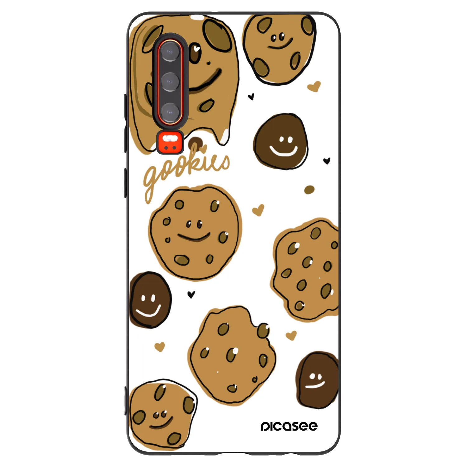 Picasee silikonový černý obal pro Huawei P30 - Gookies
