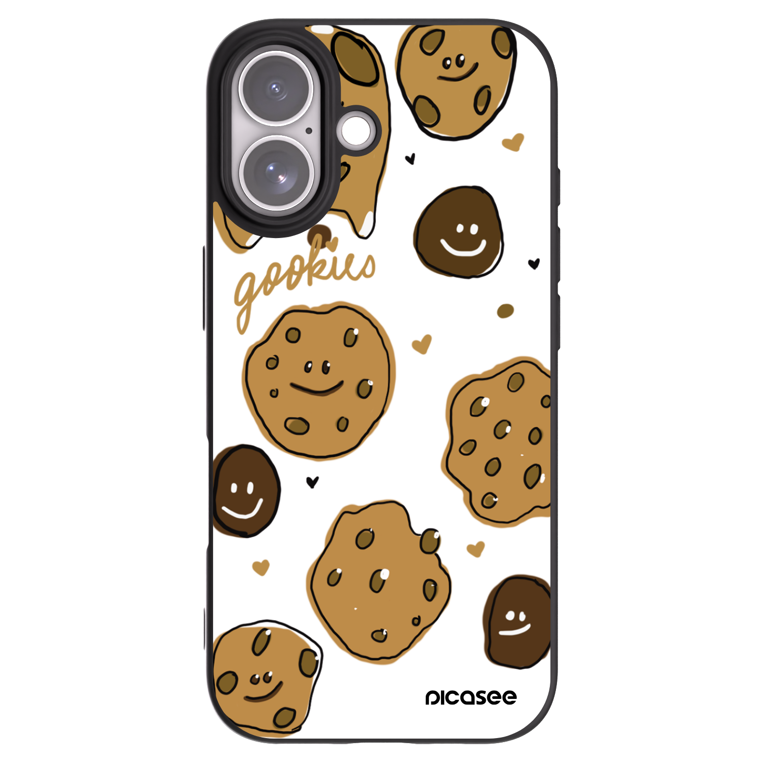 Picasee silikonový černý obal pro Apple iPhone 17 - Gookies