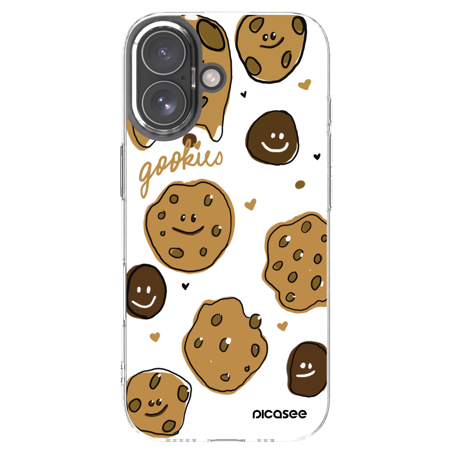 Picasee silikonový průhledný obal pro Apple iPhone 17 - Gookies