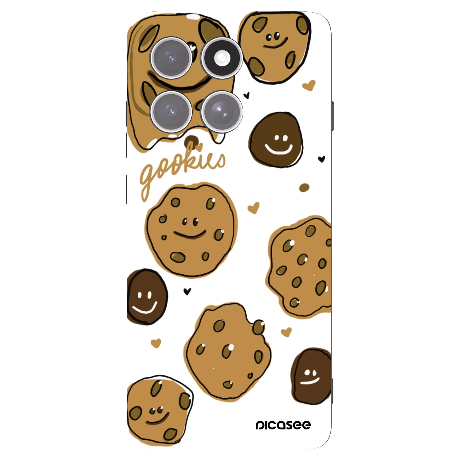 Picasee silikonový černý obal pro Motorola Edge 60 Pro - Gookies