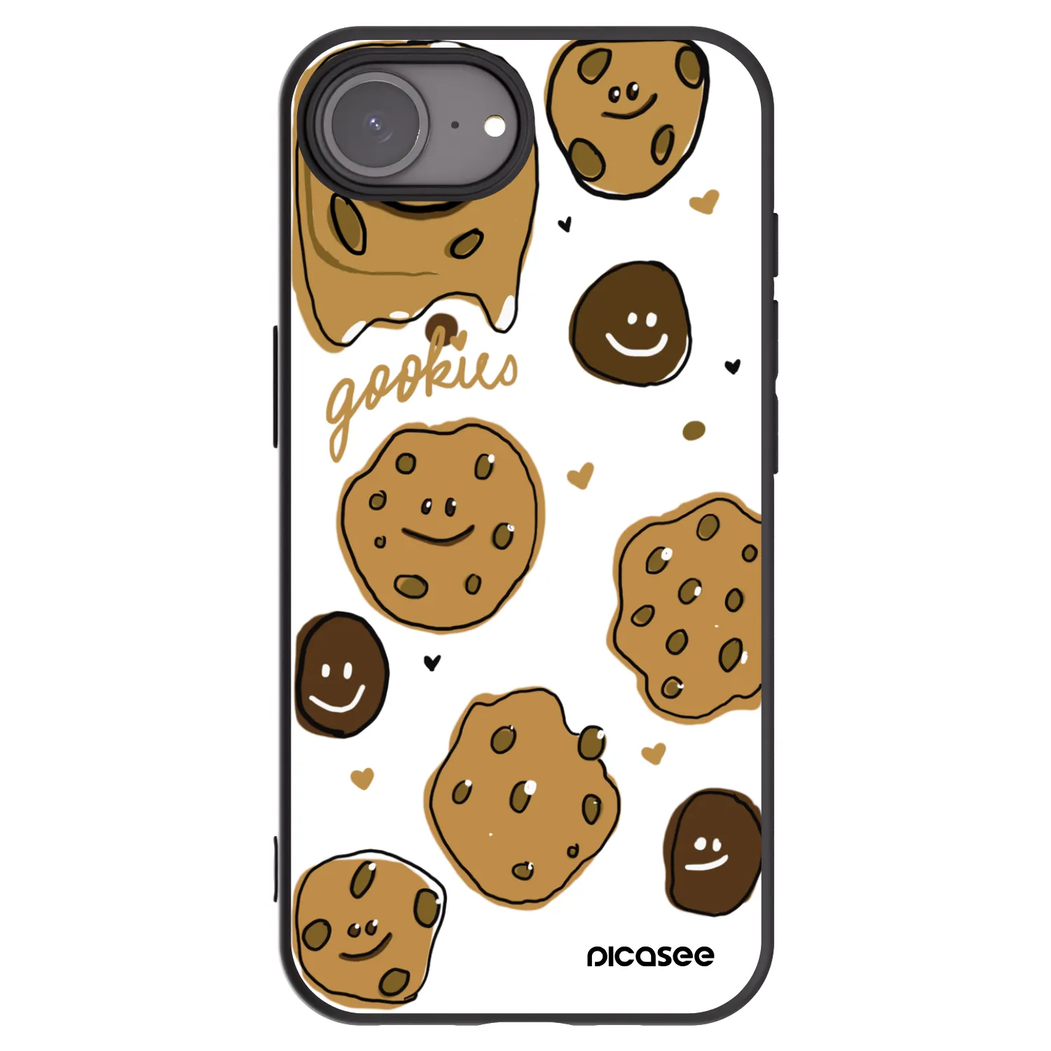 Picasee silikonový černý obal pro Apple iPhone 17e - Gookies