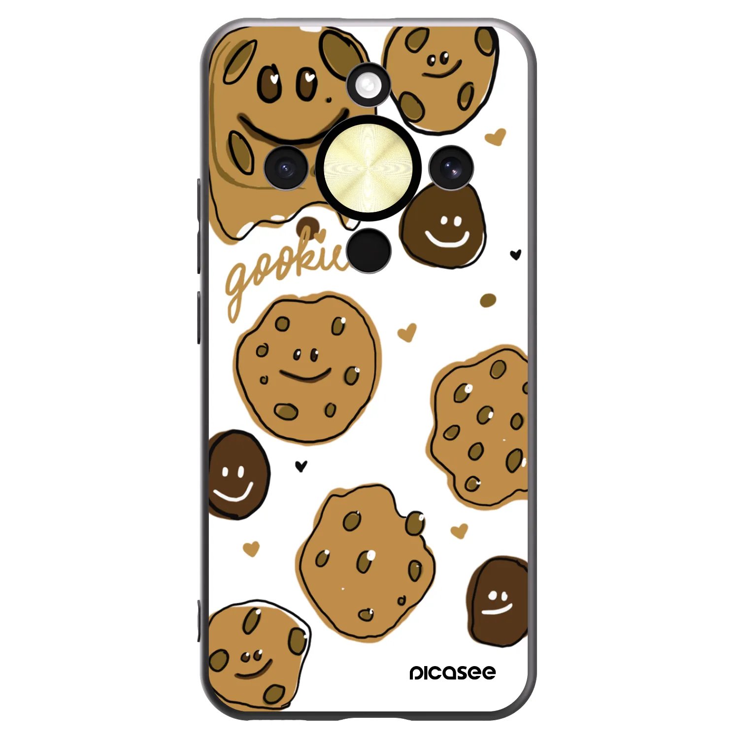 Picasee silikonový černý obal pro Honor Magic8 Lite 5G - Gookies