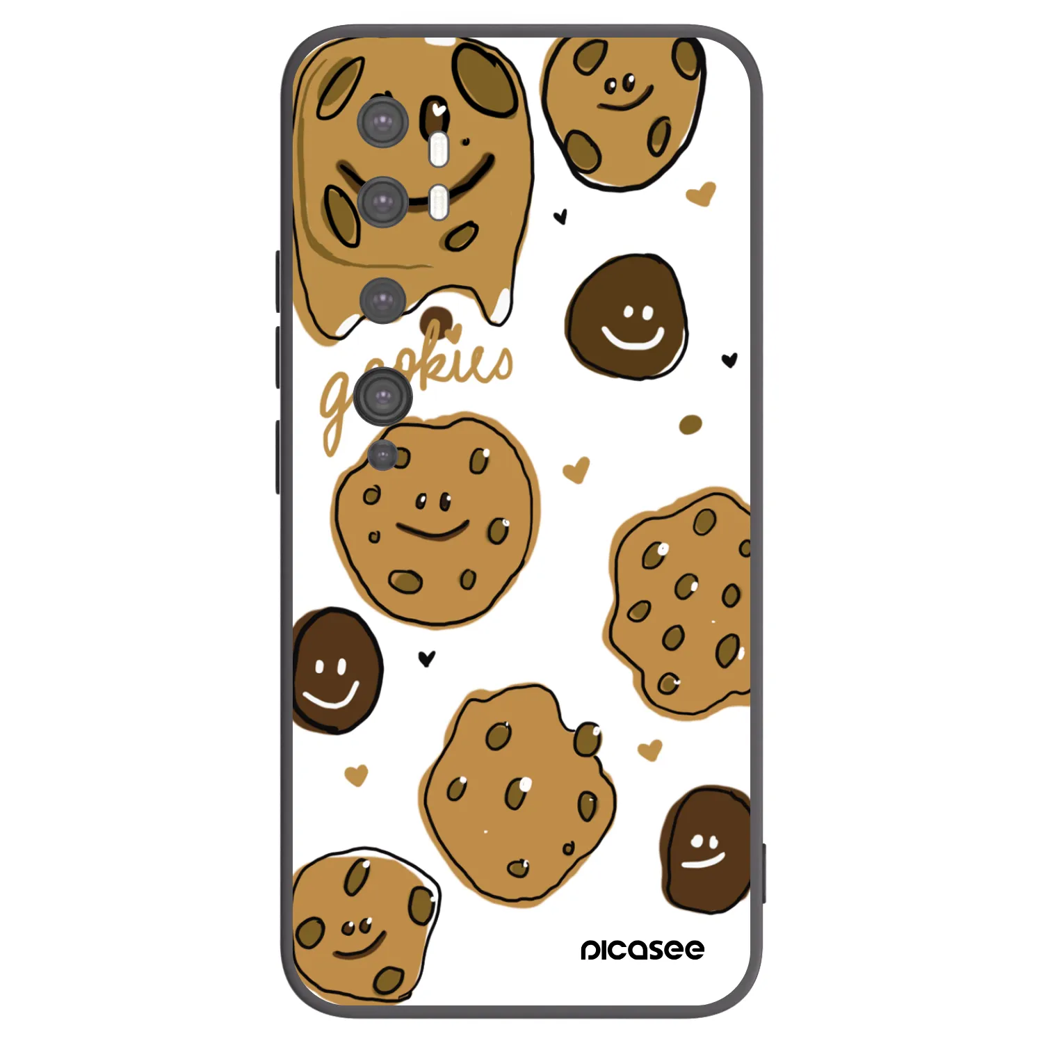 Picasee silikonový černý obal pro Xiaomi Mi Note 10 (Pro) - Gookies