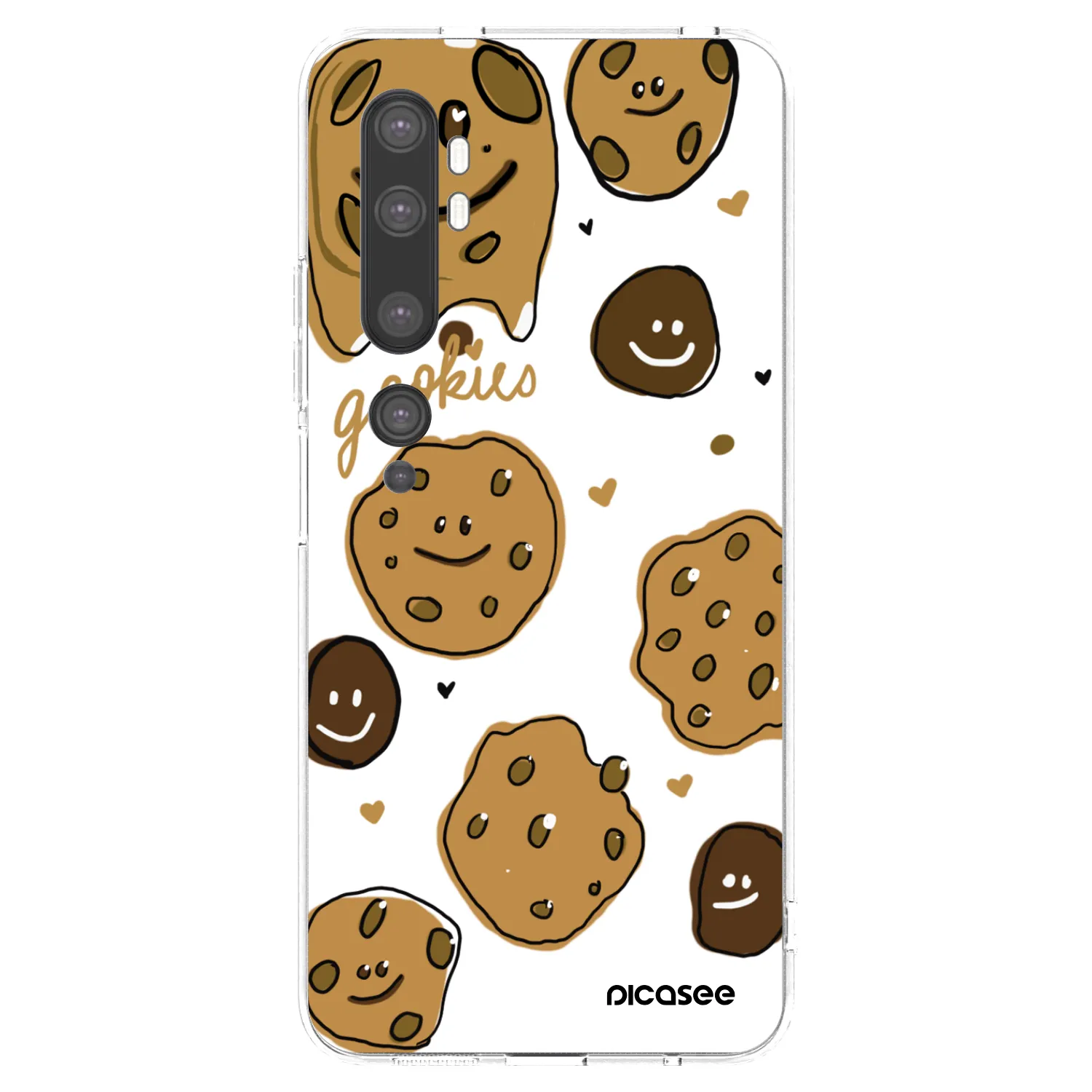Picasee silikonový průhledný obal pro Xiaomi Mi Note 10 (Pro) - Gookies